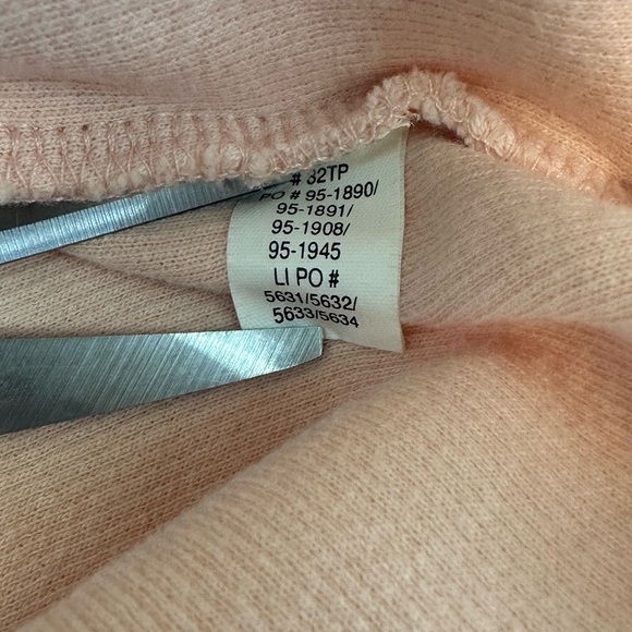 Orvis light pink sweater collared short sleeve size large v neck - Picture 8 of 8